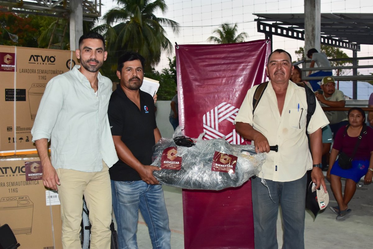 BIENESTAR ENTREGA APOYOS A FAMILIAS DE 18 EJIDOS DE CANDELARIA