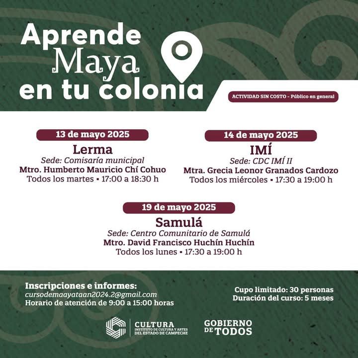 INICIAN CLASES DE LENGUA MAYA EN COLONIAS DE CAMPECHE