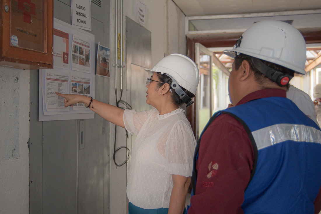 SUPERVISAN TRABAJOS DE REHABILITACIÓN DEL LABORATORIO ESTATAL DE SALUD PÚBLICA