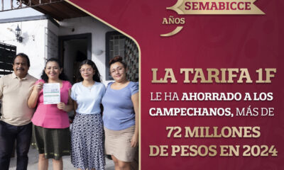 TARIFA 1F AHORRA MÁS DE 72 MILLONES A CAMPECHANOS