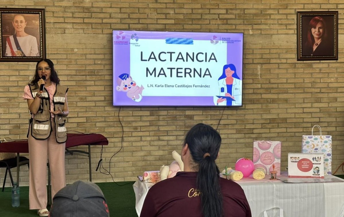PROMUEVEN EN ESCÁRCEGA LA LACTANCIA MATERNA