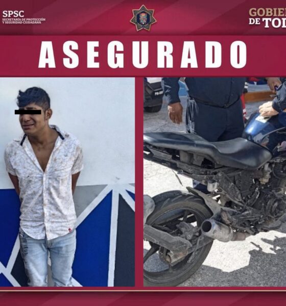 MOTOCICLETA ASEGURADA DURANTE PATRULLAJE PREVENTIVO