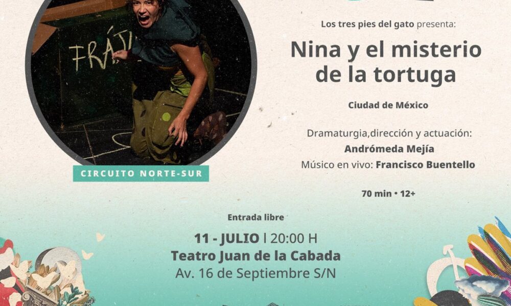 MAÑANA EN CARTELERA TEATRAL: “NINA Y EL MISTERIO DE LA TORTUGA”