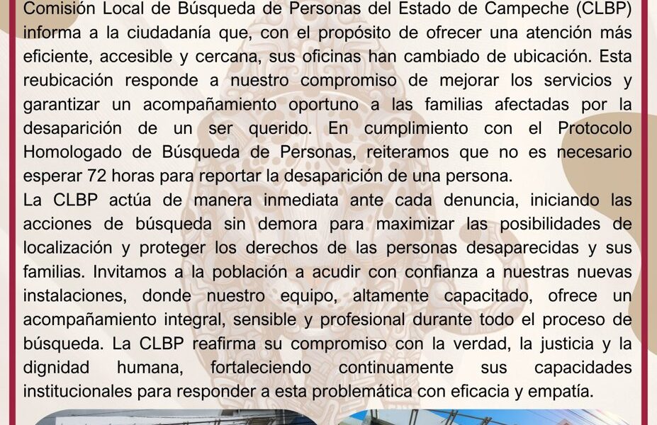 NUEVA SEDE DE LA CLBP: ATENCIÓN INMEDIATA Y CERCANA A LA FAMILIA
