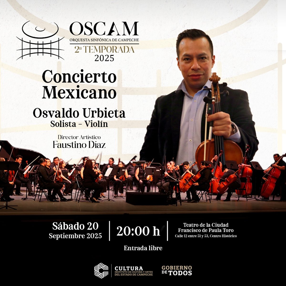 MÚSICA DE COMPOSITORES MEXICANOS, EN SEGUNDO CONCIERTO DE OSCAM