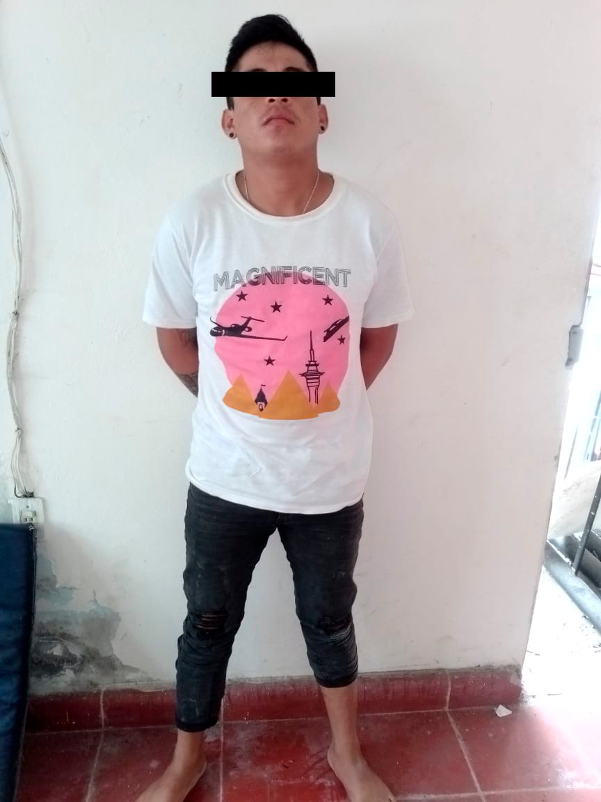 DETIENEN A PERSONA POR POSESIÓN DE PRESUNTA DROGA EN PALIZADA