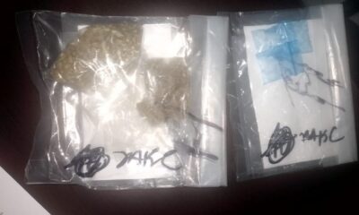 DETIENEN A PERSONA POR POSESIÓN DE PRESUNTA DROGA EN PALIZADA