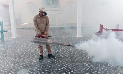 PROTEGEN SALUD DE PALICEÑOS CON LABORES DE CONTROL DEL MOSQUITOS EN PANTEONES