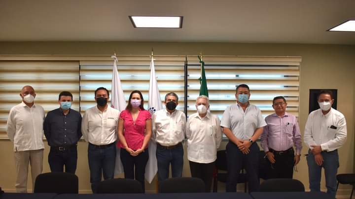 Reunión De Trabajo Entre Titular De La Sedeco, Fernando Gamboa Rosas, El Consejo Coordinador Empresarial Y El Presidente Del Fideicomiso De 2% Sobre Nómina, Ricardo Luis Gómez