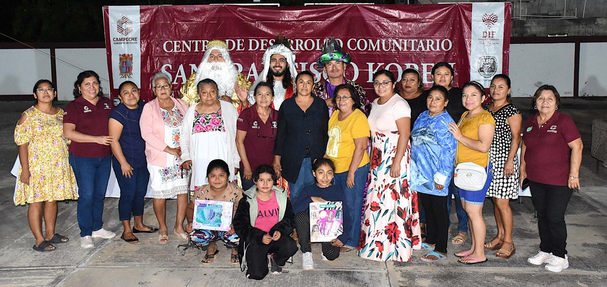 FESTEJAN DÍA DE REYES A LOS NIÑOS DEL CDC SAN FRANCISCO KOBÉN