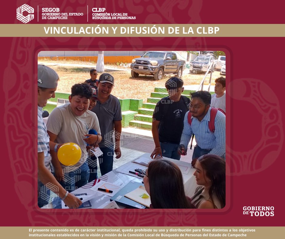 LA COMISIÓN LOCAL DE BÚSQUEDA DE PERSONAS DEL ESTADO DE CAMPECHE PARTICIPA EN LA ESTACIÓN DE PREVENCIÓN DEL DELITO Y PARTICIPACIÓN CIUDADANA