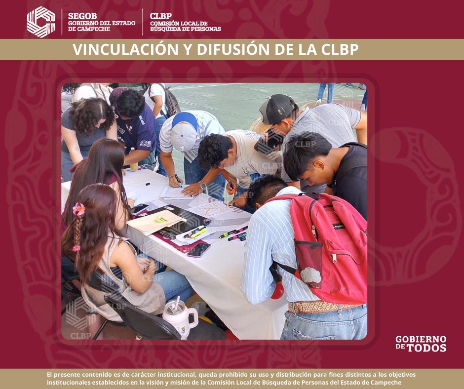 LA COMISIÓN LOCAL DE BÚSQUEDA DE PERSONAS DEL ESTADO DE CAMPECHE PARTICIPA EN LA ESTACIÓN DE PREVENCIÓN DEL DELITO Y PARTICIPACIÓN CIUDADANA