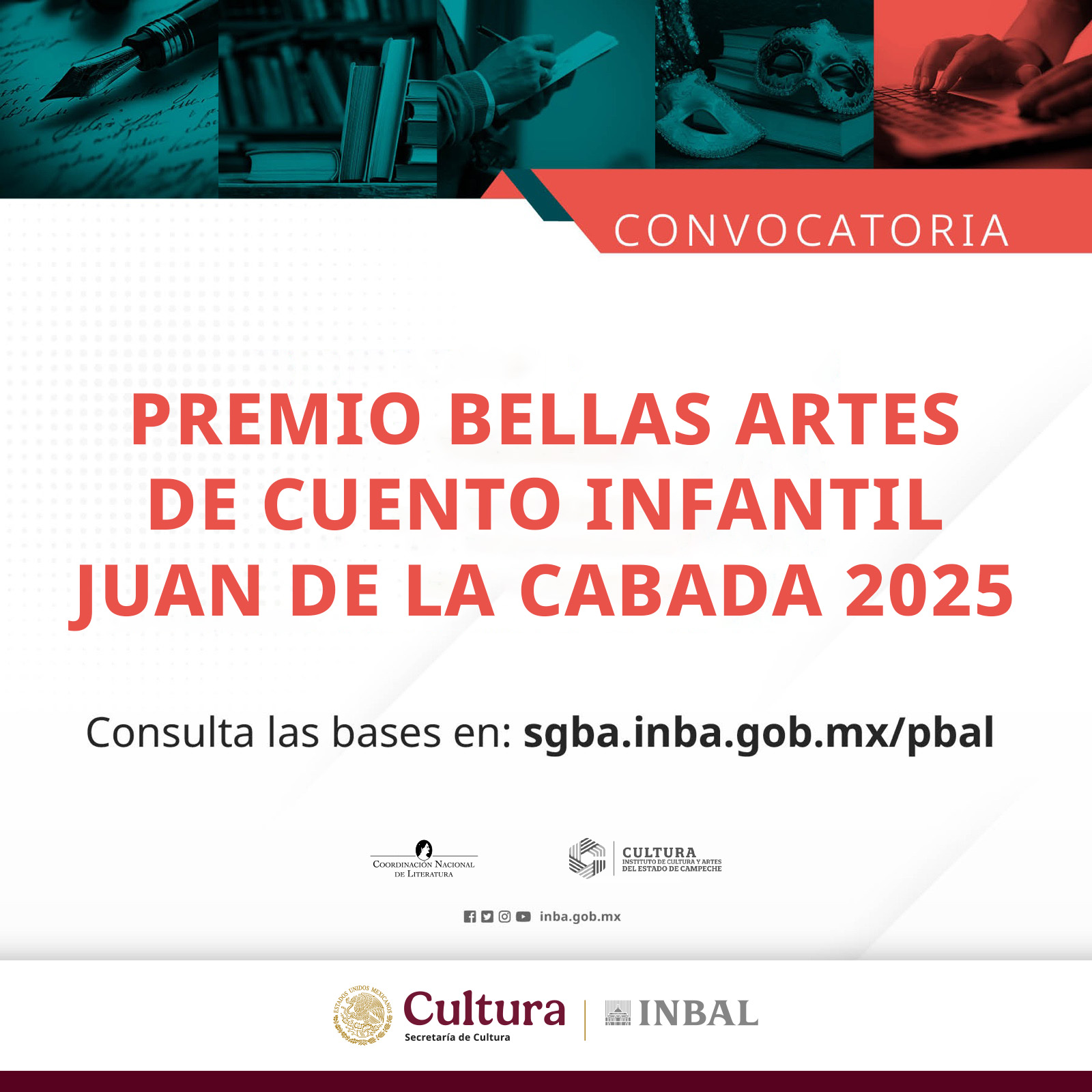 ABREN CONVOCATORIA PARA EL PREMIO BELLAS ARTES DE CUENTO INFANTIL JUAN DE LA CABADA 2025