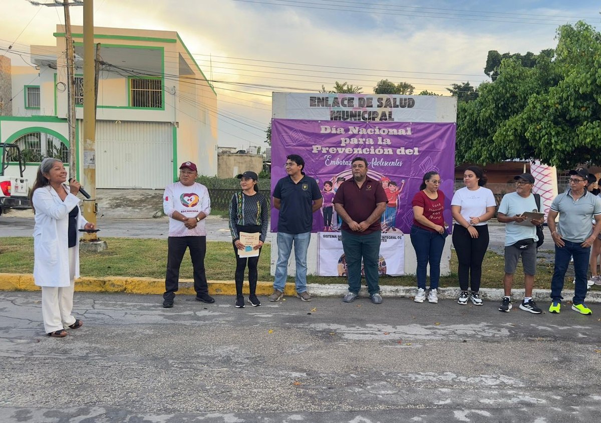 REALIZAN CON ÉXITO LA 1ª CARRERA POR LA PREVENCIÓN DEL EMBARAZO EN ADOLESCENTES EN ESCÁRCEGA