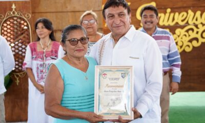 INAUGURAN DOMO DE LA CANCHA DE USOS MÚLTIPLES EN PRIMARIA DE VILLAMADERO, SEYBAPLAYA