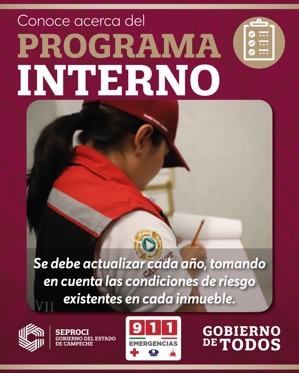 CONOCE SOBRE EL PROGRAMA INTERNO DE PROTECCIÓN CIVIL