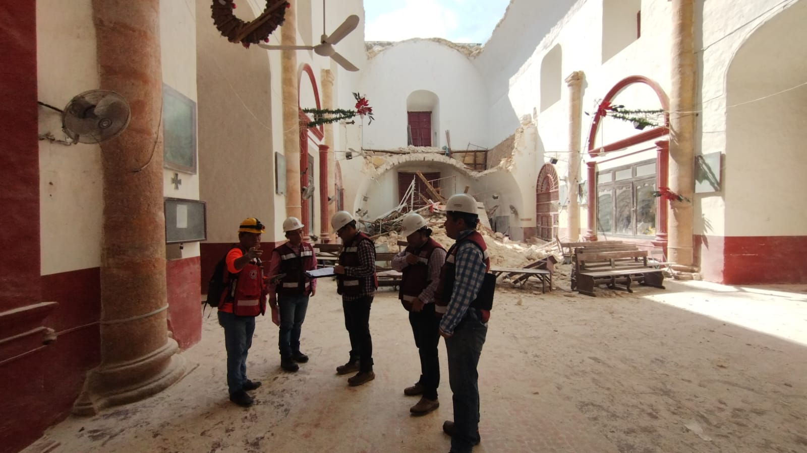 REALIZAN VISITAS DE PROSPECCIÓN EN INMUEBLES PATRIMONIALES DE CALKINÍ