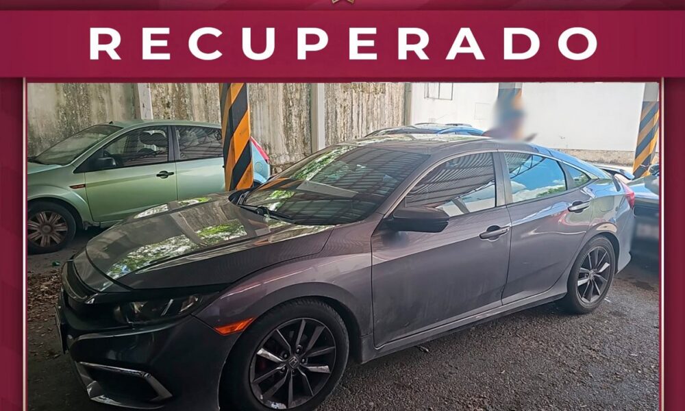 REPUVE CAMPECHE DETECTA VEHÍCULO CON REPORTE DE ROBO