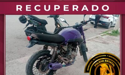 RECUPERAN MOTOCICLETA CON REPORTE DE ROBO EN SANTA LUCÍA