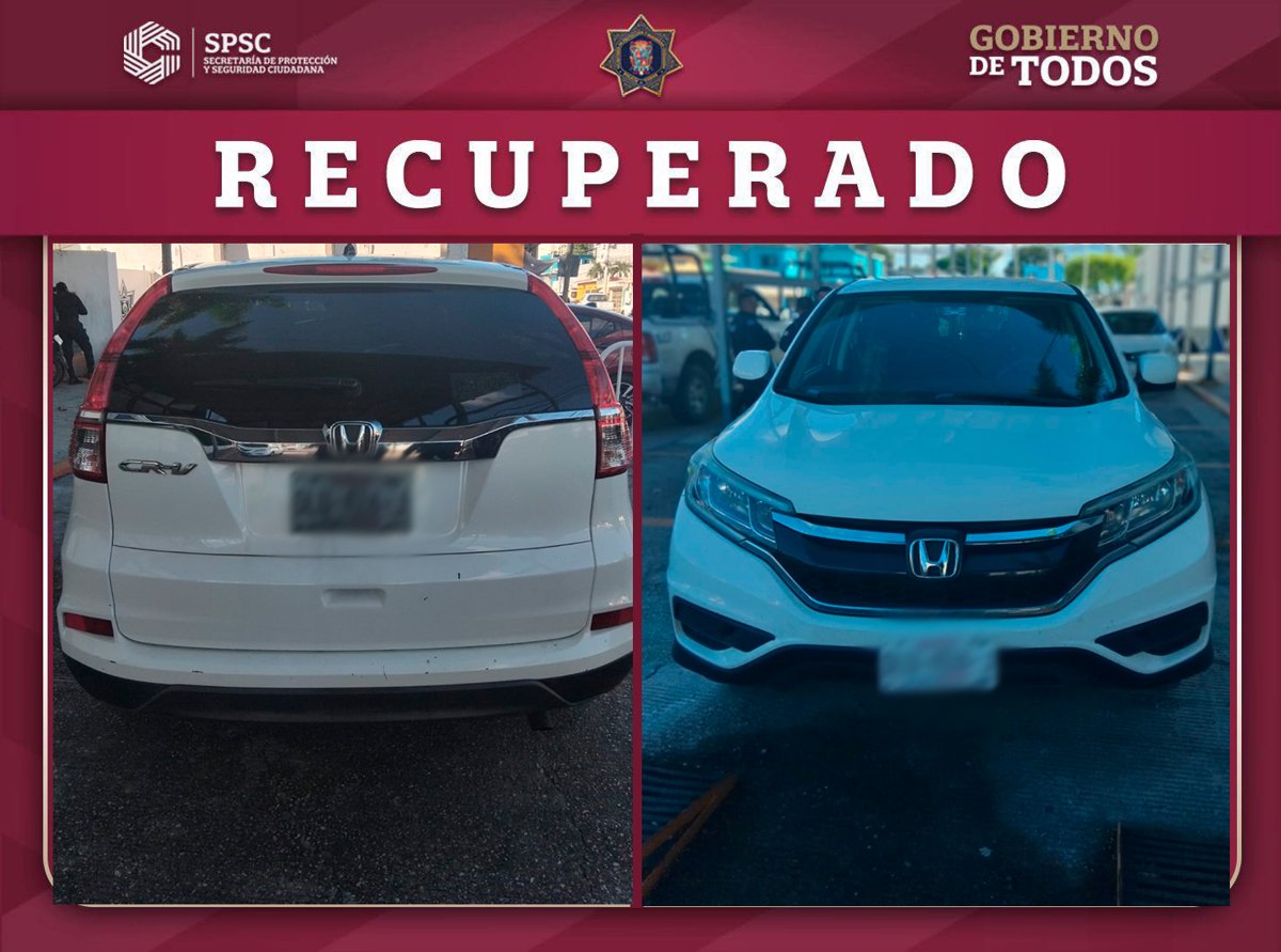ASEGURAN VEHÍCULO CON REPORTE DE ROBO EN CARMEN
