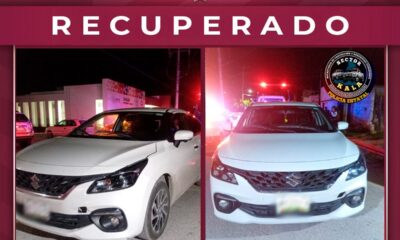 POLICÍA ESTATAL RECUPERA VEHÍCULO CON REPORTE DE ROBO EN CAMPECHE