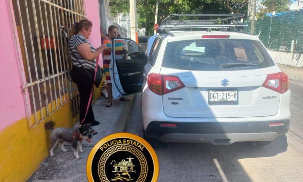 RECUPERAN VEHÍCULO ROBADO EN CIUDAD DEL CARMEN