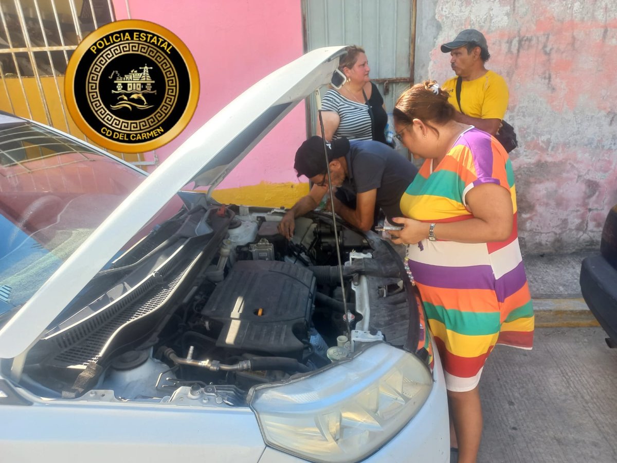RECUPERAN VEHÍCULO ROBADO EN CIUDAD DEL CARMEN
