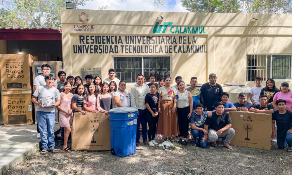 RESIDENCIAS ESTUDIANTILES DE CALAKMUL RECIBEN EQUIPAMIENTO