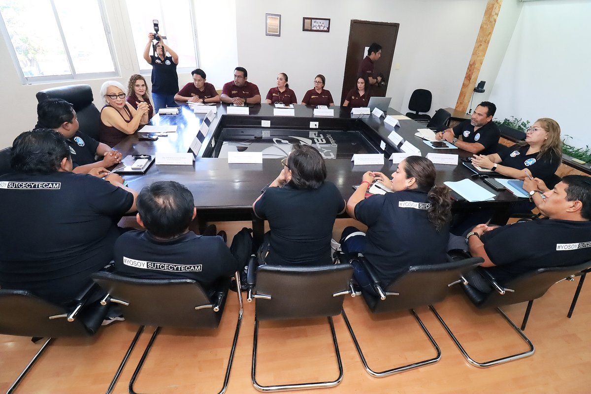 CECYTEC REFRENDA COMPROMISO DE DIÁLOGO CON LAS Y LOS DOCENTES DEL SUTCECYTECAM