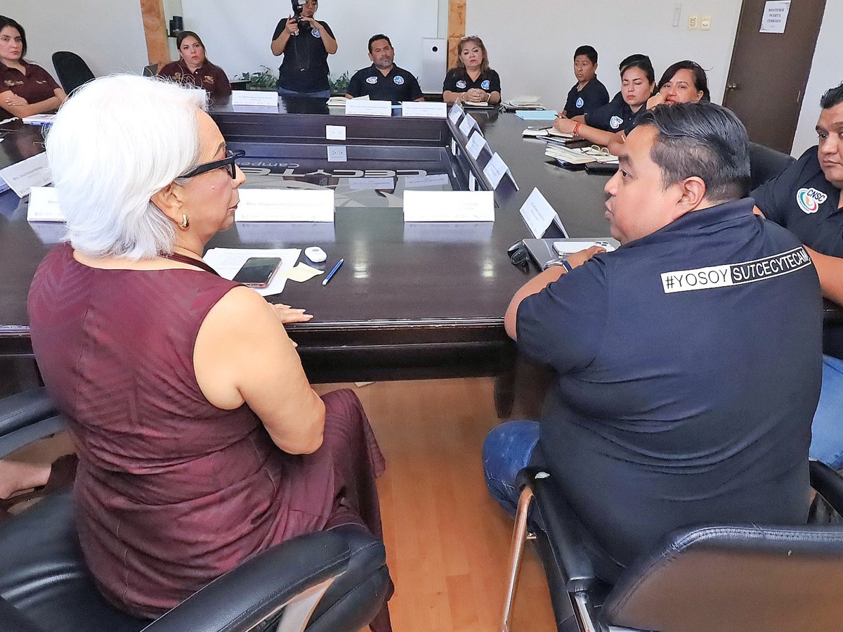 CECYTEC REFRENDA COMPROMISO DE DIÁLOGO CON LAS Y LOS DOCENTES DEL SUTCECYTECAM