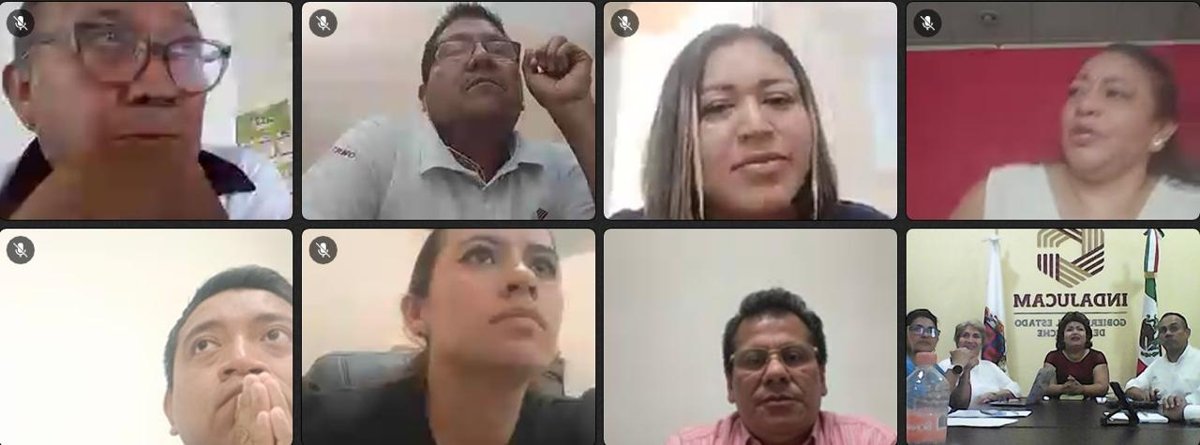 SE REALIZA JUNTA INFORMATIVA VIRTUAL CON DELEGADOS EN MUNICIPIOS: INDAJUCAM