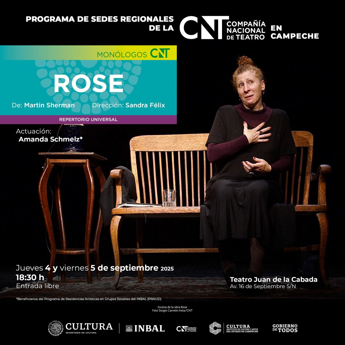 "ROSE" LLEGA AL TEATRO JUAN DE LA CABADA CON UN EMOTIVO MONÓLOGO SOBRE LA MEMORIA Y LA SUPERVIVENCIA