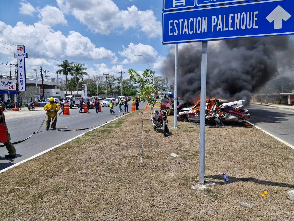 CONCIENTIZAN SOBRE PREVENCIÓN Y CULTURA VIAL CON SIMULACRO DE ACCIDENTE