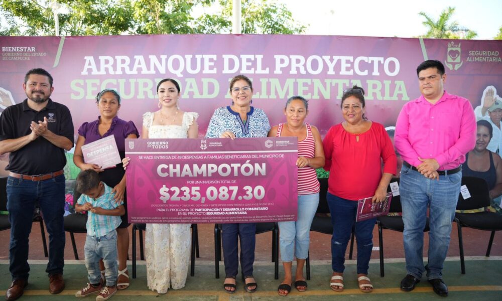 CHAMPOTÓN SE SUMA AL PROYECTO SEGURIDAD ALIMENTARIA