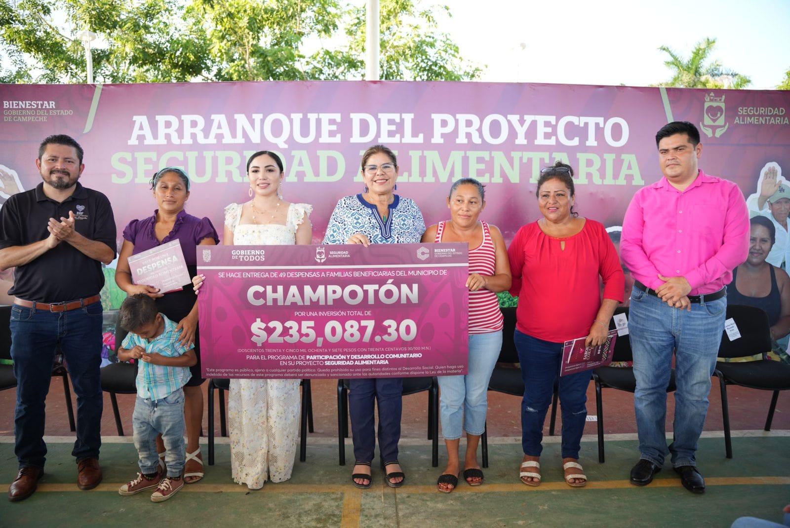 CHAMPOTÓN SE SUMA AL PROYECTO SEGURIDAD ALIMENTARIA