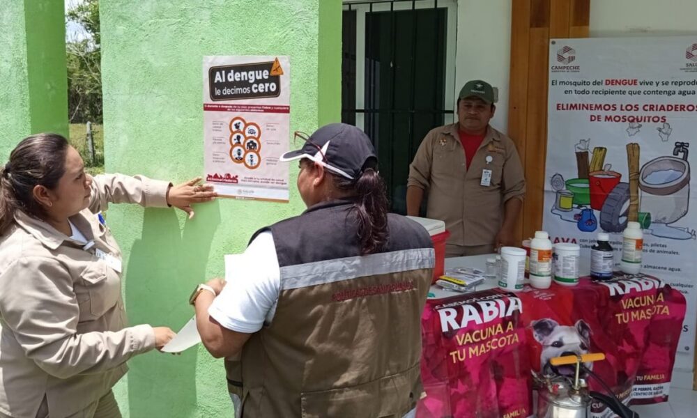 BENEFICIAN A POBLACIÓN DE CERRO DE LAS FLORES, CALAKMUL, CON SALUD EN TU BARRIO