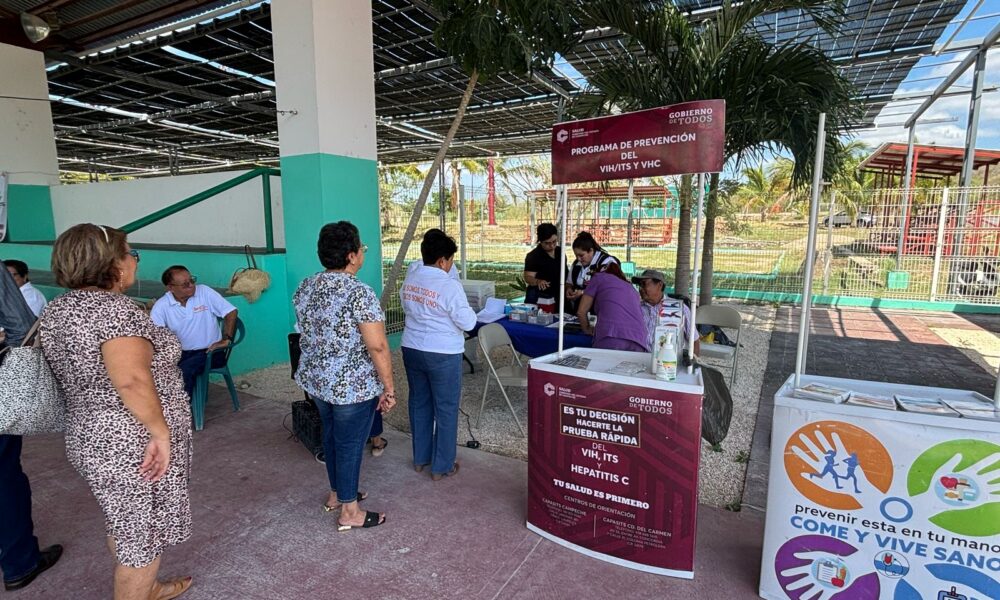 CONTINÚAN ACCIONES DE SALUD EN TU BARRIO EN EL MUNICIPIO DE ESCÁRCEGA