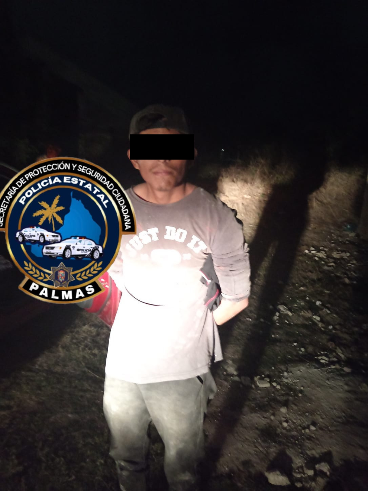 SPSC ASEGURA A SUJETO EN LA CAPITAL DEL ESTADO