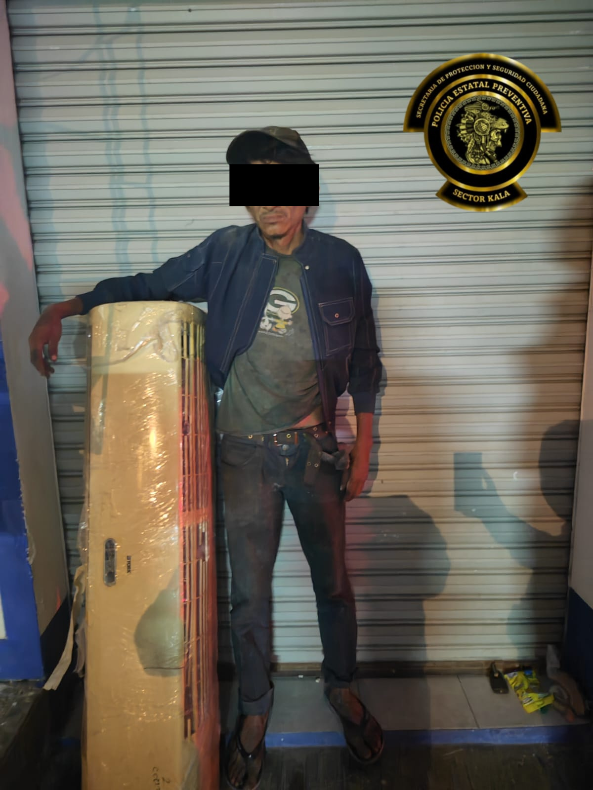 SPSC ASEGURA A SUJETO EN LA CAPITAL DEL ESTADO
