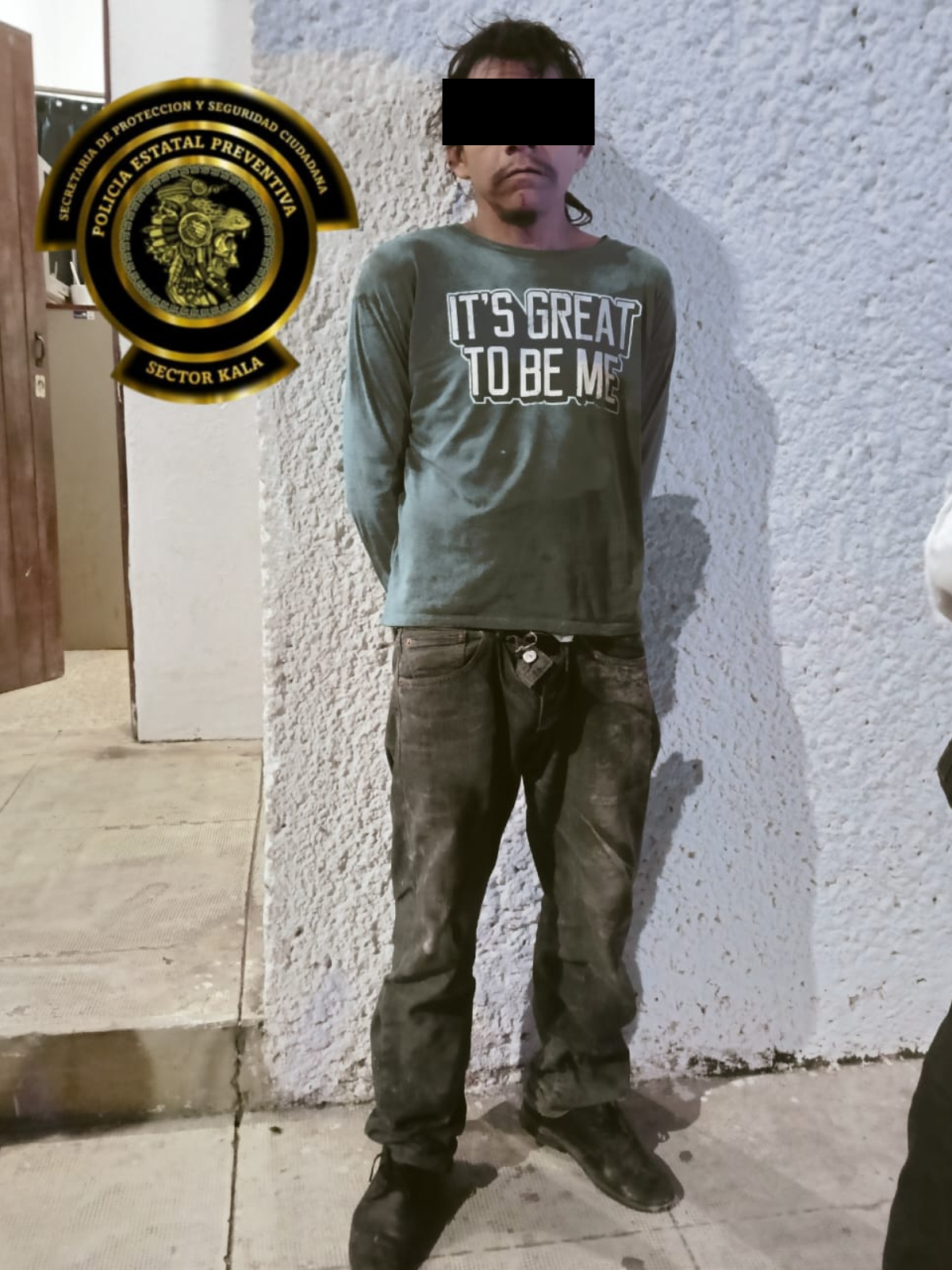 SPSC ASEGURA A SUJETO EN LA CAPITAL DEL ESTADO