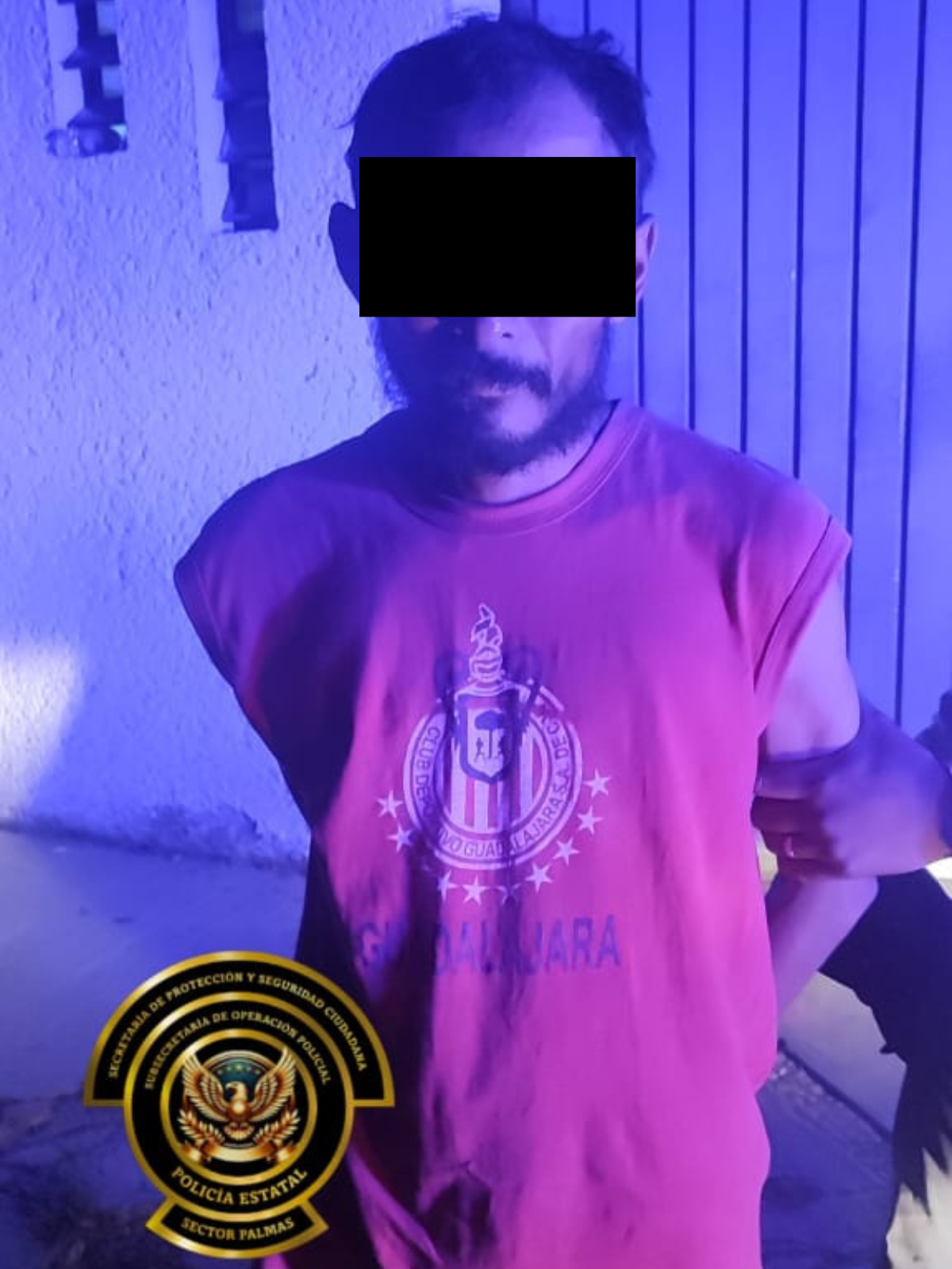 SPSC ASEGURA A SUJETO EN LA CAPITAL DEL ESTADO