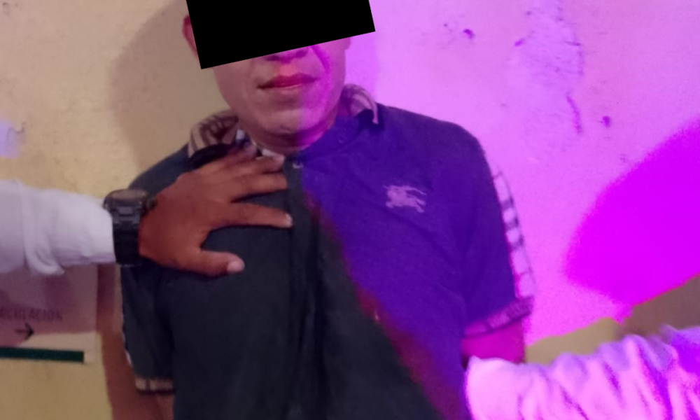 SPSC ASEGURA A SUJETO EN LA CAPITAL DEL ESTADO