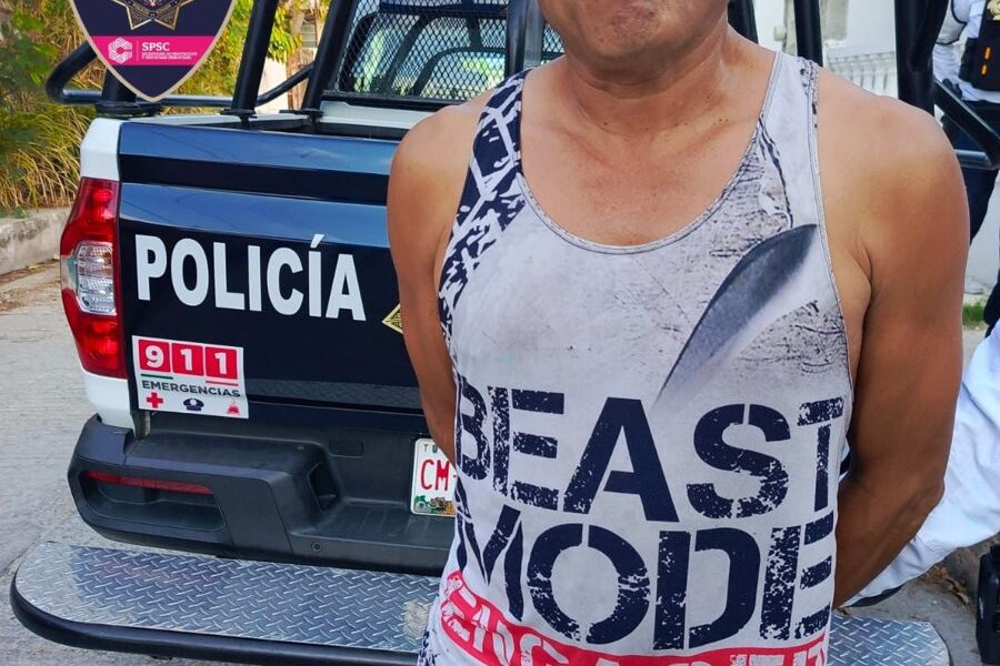 SPSC ASEGURA A SUJETO SEÑALADO DE PRESUNTO ABUSO SEXUAL EN LA CAPITAL DEL ESTADO