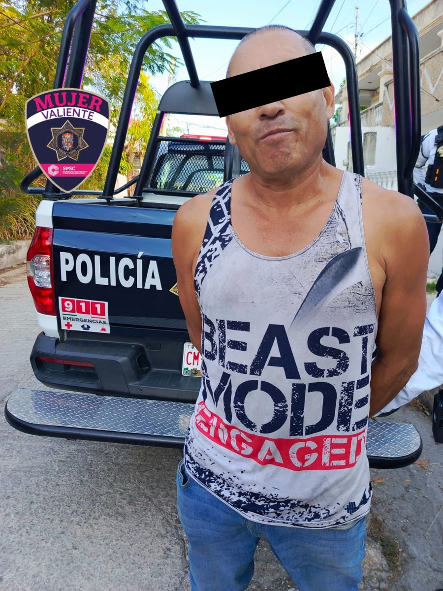SPSC ASEGURA A SUJETO SEÑALADO DE PRESUNTO ABUSO SEXUAL EN LA CAPITAL DEL ESTADO