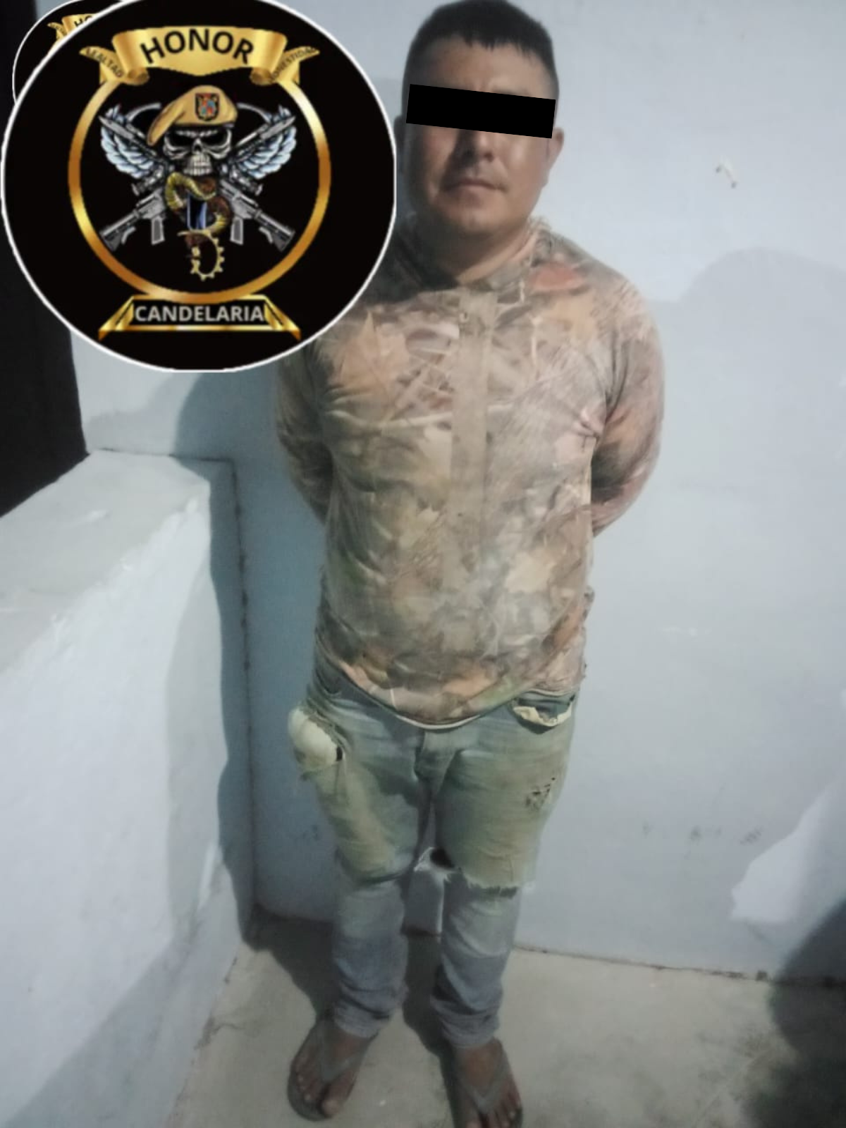 POLICÍA MUNICIPAL DE CANDELARIA ASEGURÓ A SUJETO EN LA LOCALIDAD NUEVA ROSITA