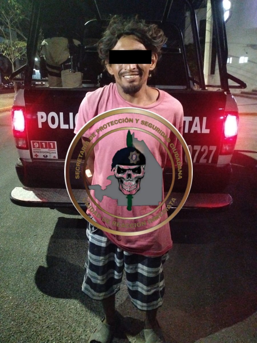 SPSC ASEGURA A SUJETO EN LA CAPITAL DEL ESTADO