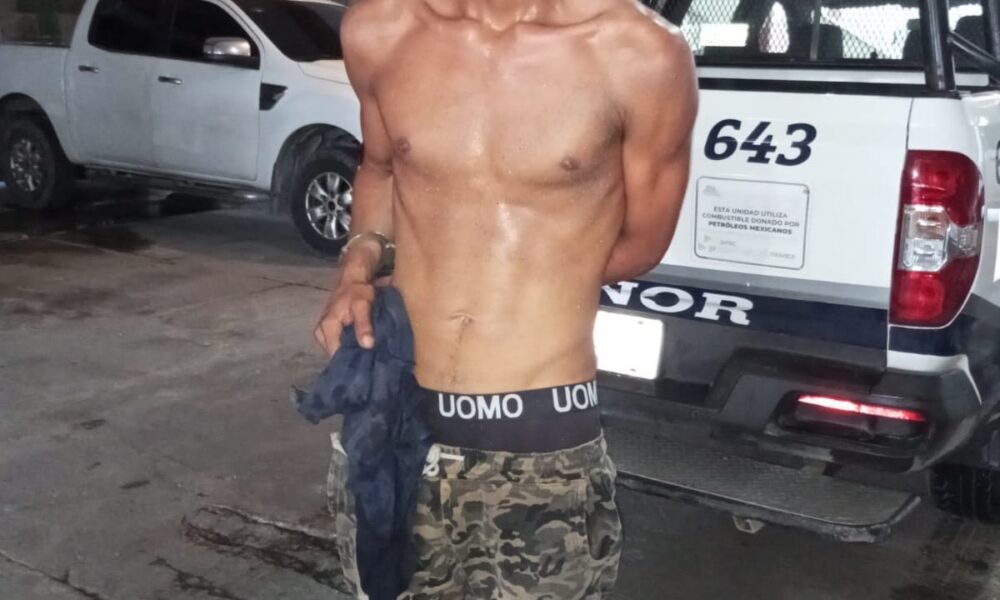 SPSC ASEGURA A SUJETO EN EL MUNICIPIO DE CARMEN