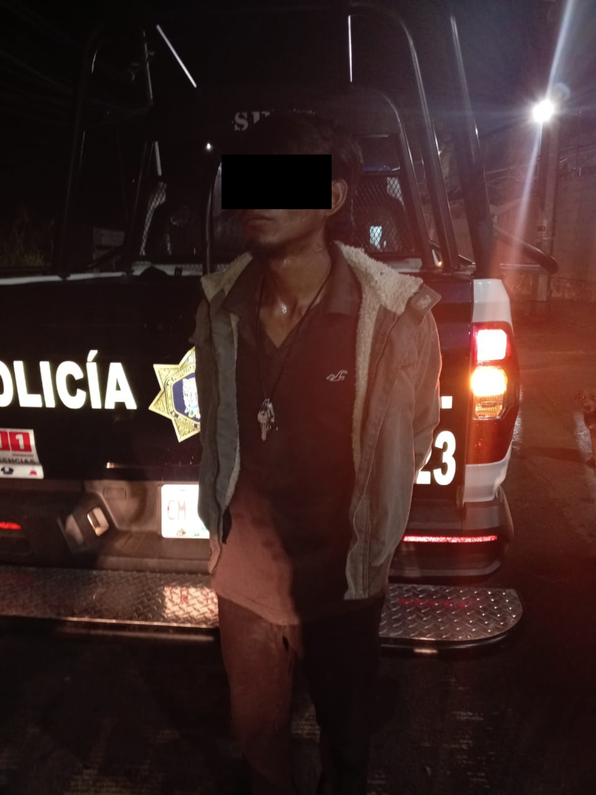 SPSC ASEGURA A SUJETO EN LA CAPITAL DEL ESTADO