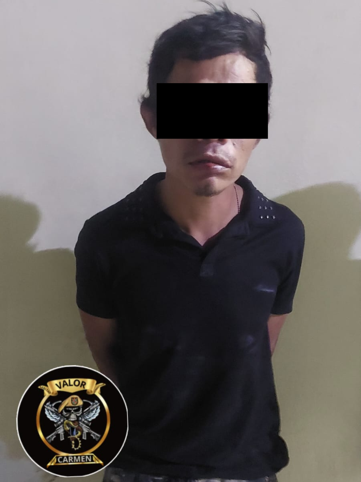 SPSC ASEGURA A SUJETO EN EL MUNICIPIO DE CARMEN