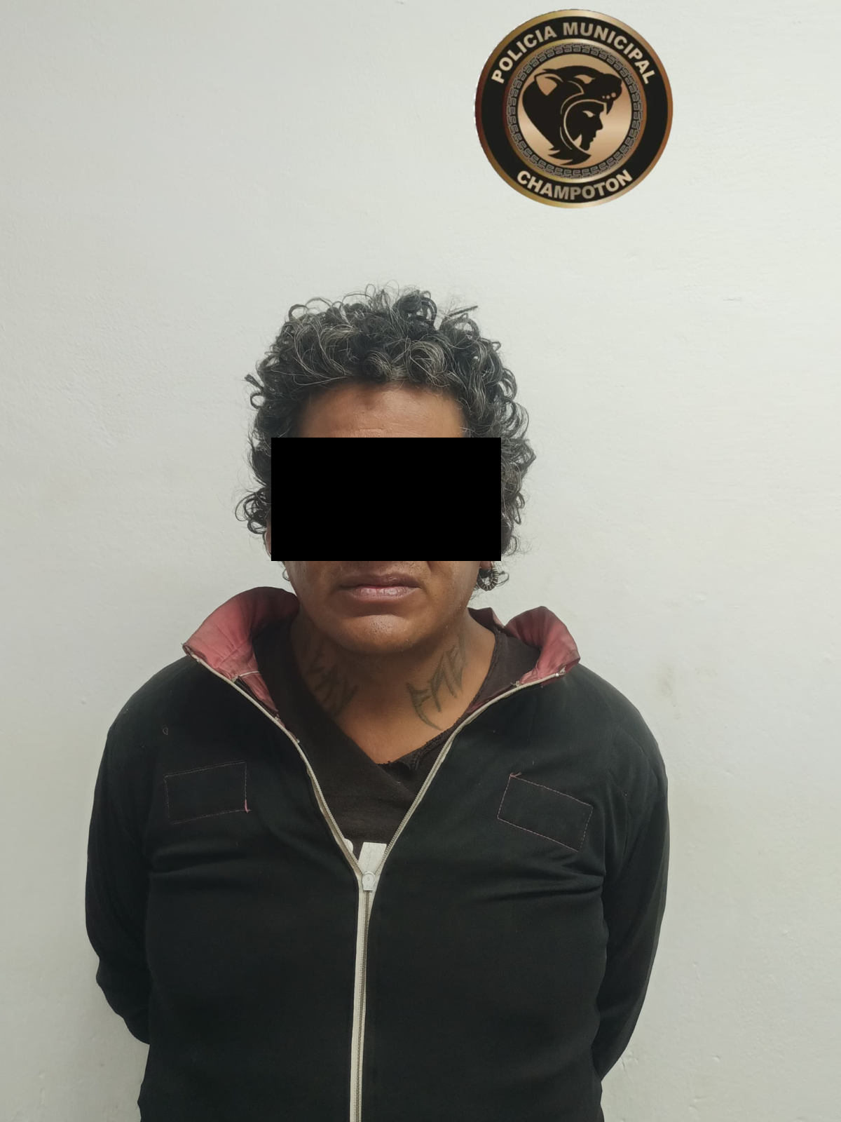 POLICÍA MUNICIPAL DE CHAMPOTÓN ASEGURA A SUJETO